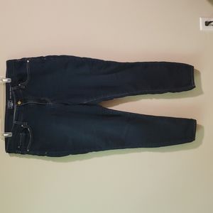 Levi Strauss Mid-Rise Skinny Dark Denim Jeans 16M W33 L30